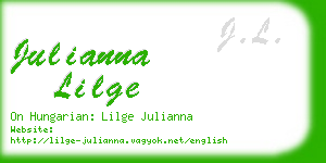 julianna lilge business card